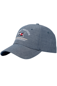 Czapka z daszkiem Tommy Hilfiger AM0AM05768 Jeansowa