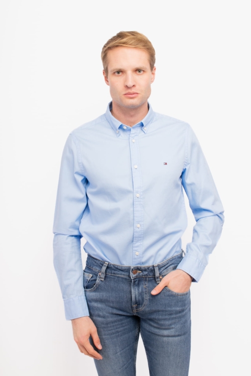 Koszula męska Tommy Hilfiger MW0MW30934 niebieski