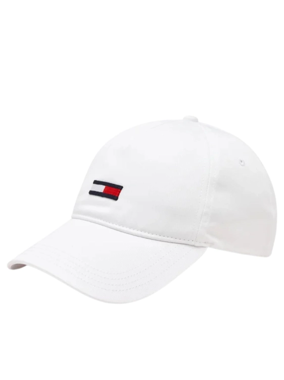 Czapka z daszkiem damska Tommy Jeans AW0AW15842 YBR BIAŁY