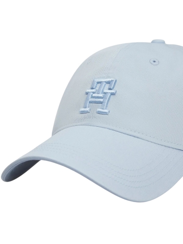 Czapka z daszkiem damska Tommy Hilfiger AW0AW16170 C10 BŁĘKITNY