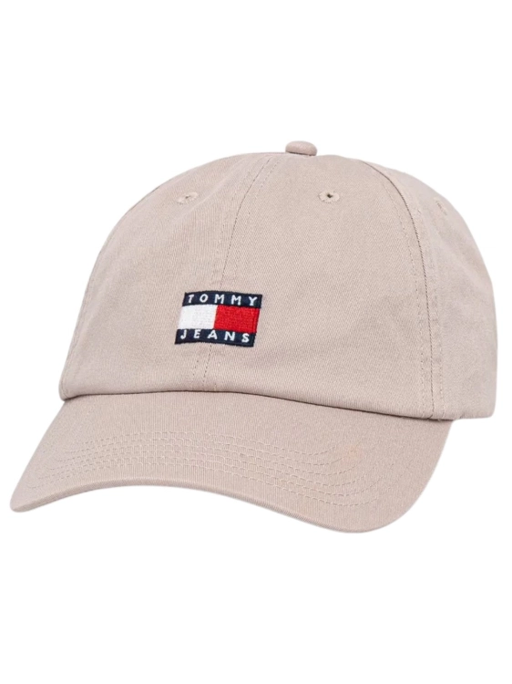 Czapka z daszkiem damska Tommy Jeans AW0AW15848 PJ5 BEŻOWY