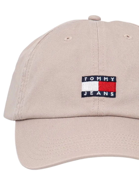 Czapka z daszkiem damska Tommy Jeans AW0AW15848 PJ5 BEŻOWY