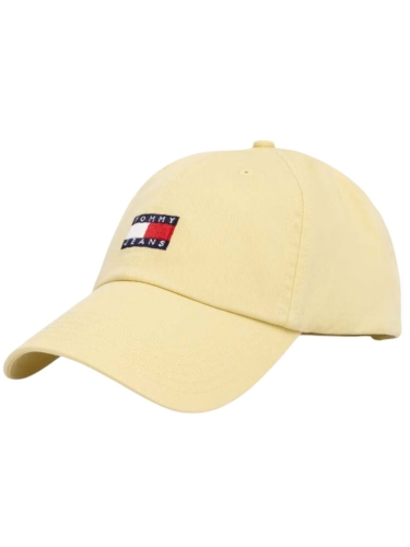 Czapka z daszkiem damska Tommy Jeans AW0AW15848 ZIT ŻÓŁTY