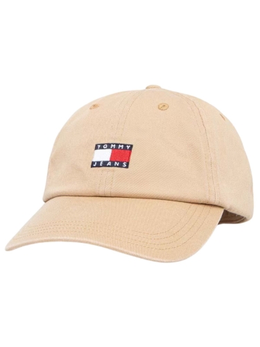 Czapka z daszkiem męska Tommy Jeans AM0AM12020 AB9 BEŻOWY