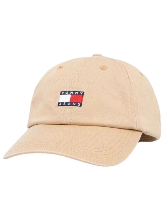Czapka z daszkiem męska Tommy Jeans AM0AM12020 AB9 BEŻOWY