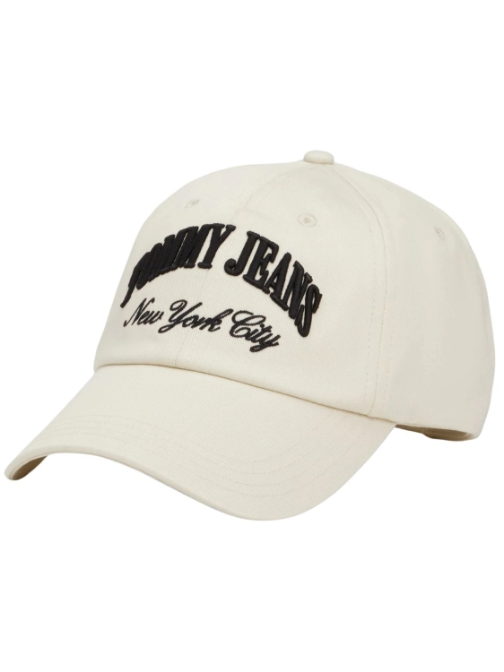 Czapka z daszkiem damska Tommy Jeans AW0AW15959 ACG BEŻOWY