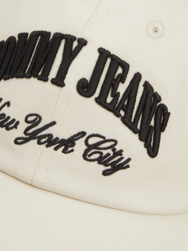 Czapka z daszkiem damska Tommy Jeans AW0AW15959 ACG BEŻOWY