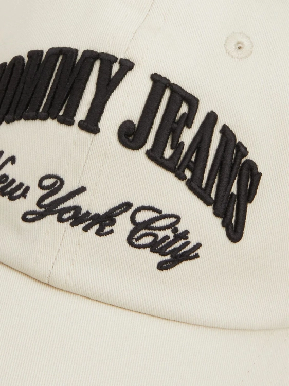 Czapka z daszkiem damska Tommy Jeans AW0AW15959 ACG BEŻOWY