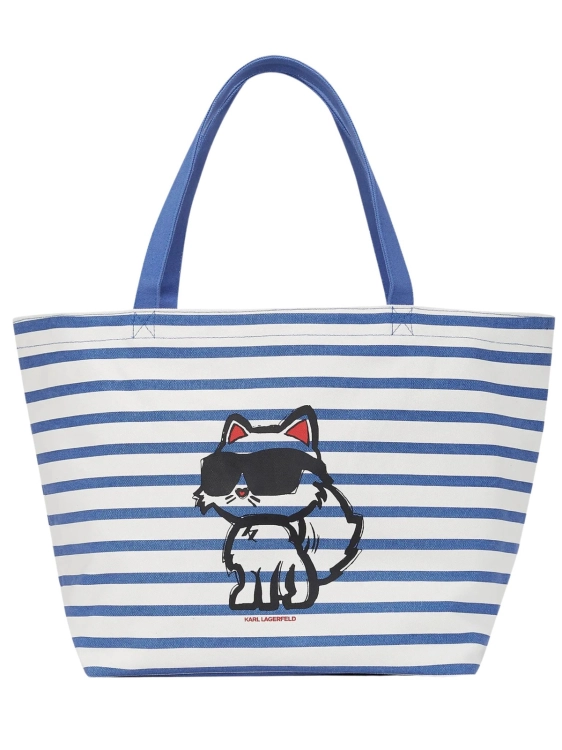 Torba damska Karl Lagerfeld A2W50025 1RR BIAŁY / NIEBIESKI