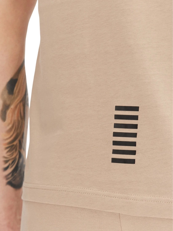 T-shirt męski Emporio Armani EA7 8NPT25 PJVPZ 6155 BEŻOW