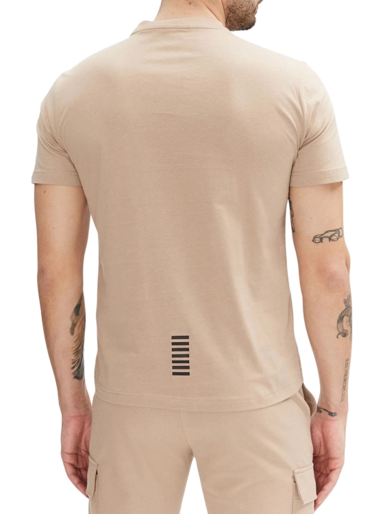 T-shirt męski Emporio Armani EA7 8NPT25 PJVPZ 6155 BEŻOW