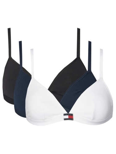 Biustonosz damski Tommy Hilfiger UW0UW05747 0IE BIAŁY CZARNY GRANATOWY 3-PACK