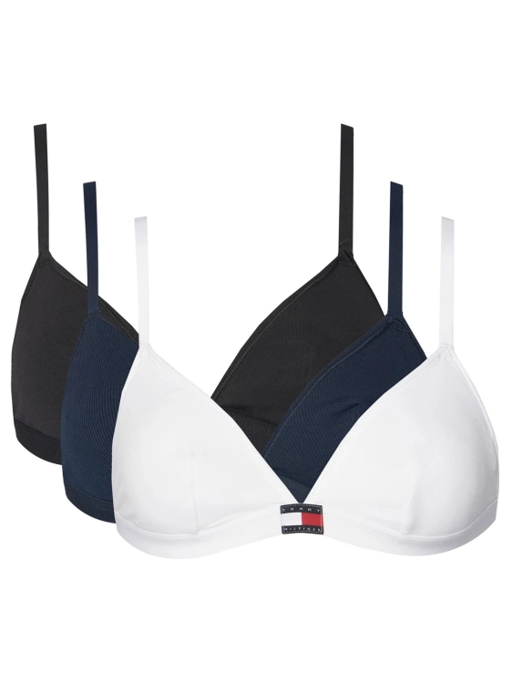 Biustonosz damski Tommy Hilfiger UW0UW05747 0IE BIAŁY CZARNY GRANATOWY 3-PACK