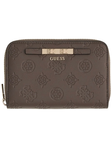 Portfel damski Guess SWPD22 25140 TPG SZAROBEŻOWY LOGO