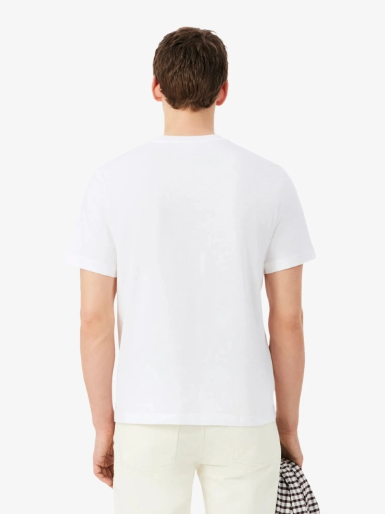 T-shirt męski Lacoste TH7318 00 001 BIAŁY