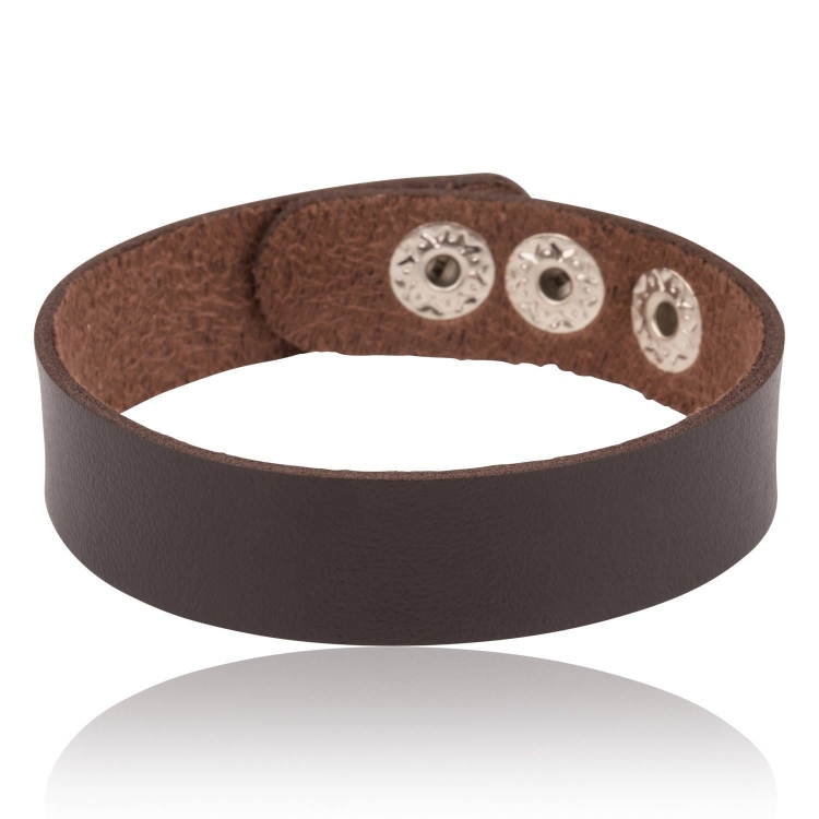 BRANSOLETKA DI SELENTINO SKÓRZANA BRĄZOWA