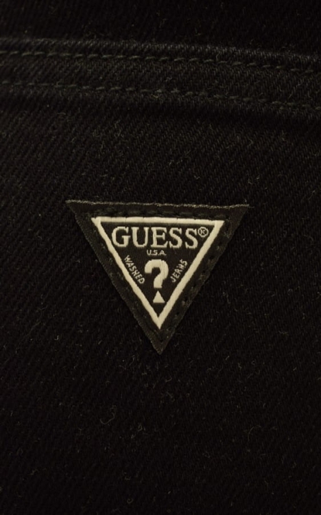SPODNIE DAMSKIE GUESS CZARNE JEANSOWE