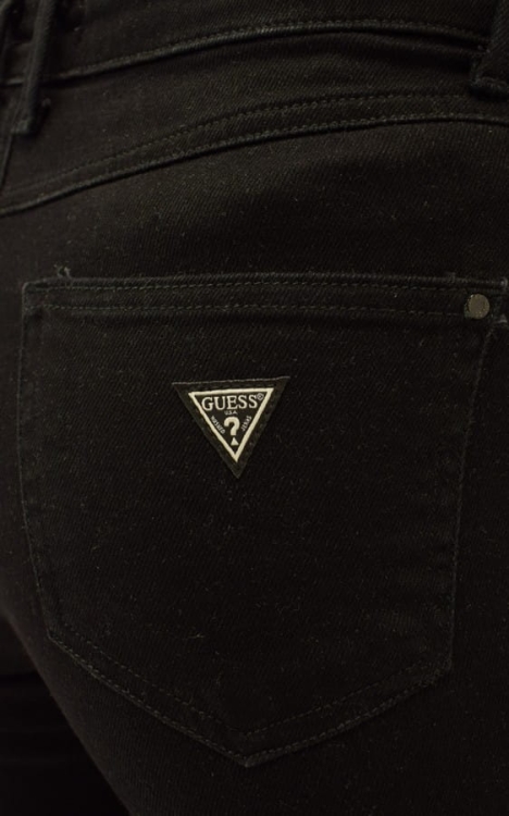 SPODNIE DAMSKIE GUESS CZARNE JEANSOWE