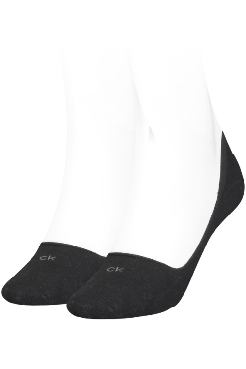 Skarpety damskie Calvin Klein 701218767 001 czarne 2 pack