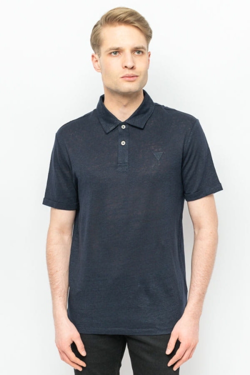 POLO MĘSKIE GUESS M2GP09 KB3G0 GRANATOWE