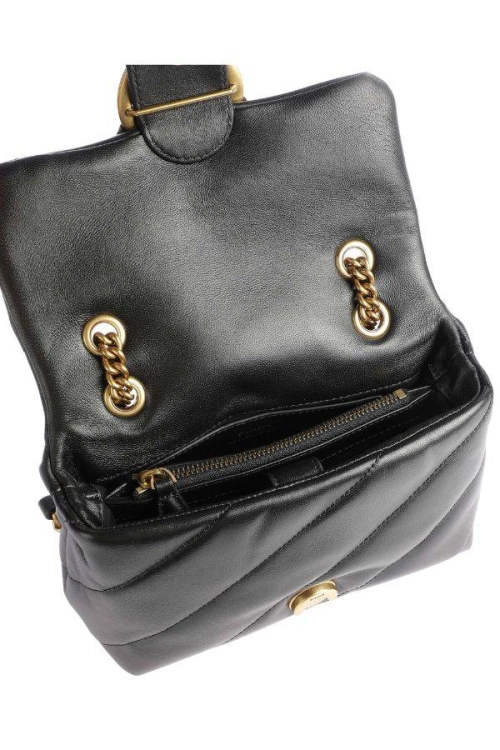 TOREBKA DAMSKA PINKO LOVE MINI PUFF CL PLTT 100039 A0F2 CZARNA