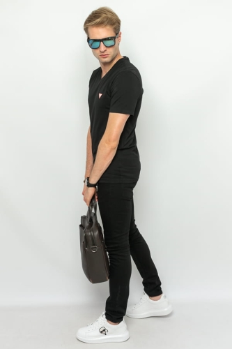 T-SHIRT MĘSKI GUESS M2YI32 J1314 CZARNY