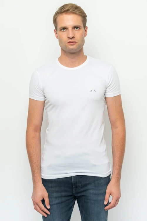 T-shirt męski Armani Exchange 2 PACK 956005 CC282 czarny biały