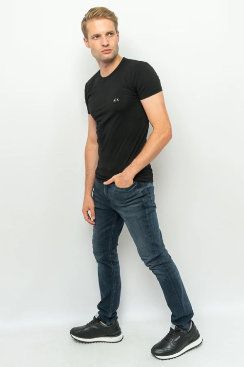 T-shirt męski Armani Exchange 2 PACK 956005 CC282 czarny biały
