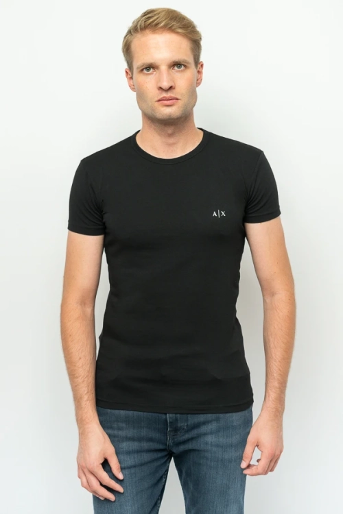 T-shirt męski Armani Exchange 2 PACK 956005 CC282 czarny biały