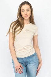 T-shirt damski Armani Exchange 3DYT27 YJDTZ 1787 beżowy