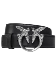 Pasek damski PINKO LOVE BERRY H3 BELT PLT01 100125 A0F1 czarny