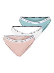 Majtki damskie Calvin Klein 000QD5207E beżowy biały zielony