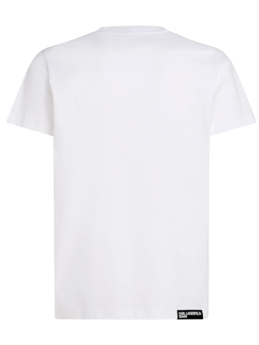 T-shirt męski Karl Lagerfeld 241D1700 biały