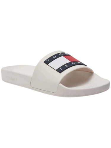 Klapki damskie Tommy Jeans EN0EN02115 ecru