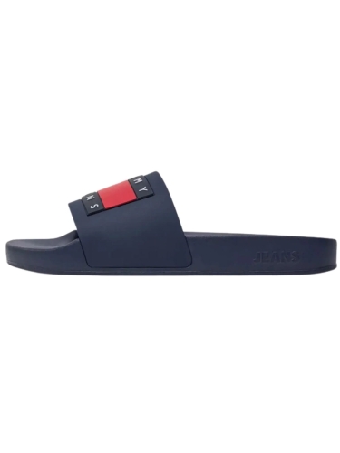 Klapki damskie Tommy Jeans EN0EN02115 granatowy