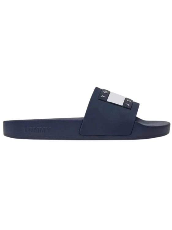 Klapki damskie Tommy Jeans EN0EN02115 granatowy