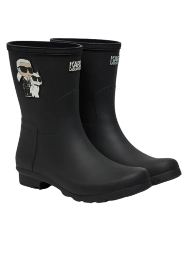 Kalosze damskie Karl Lagerfeld KL47073T czarny