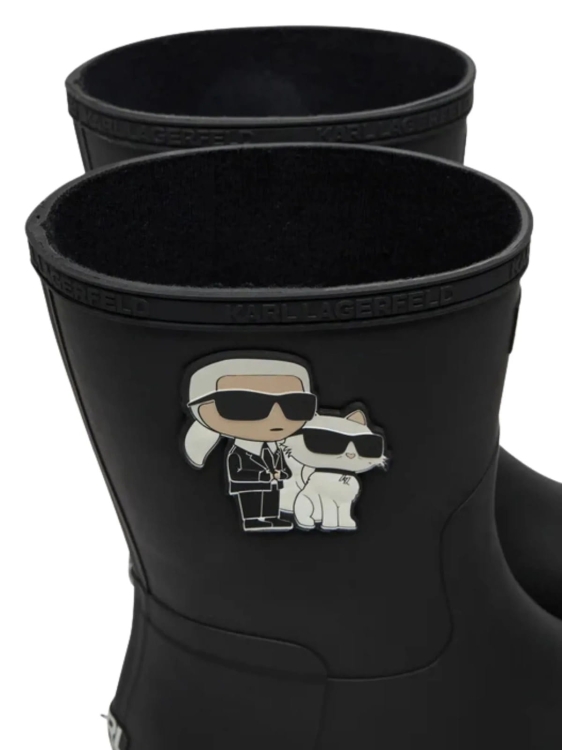 Kalosze damskie Karl Lagerfeld KL47073T czarny