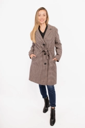 Płaszcz damski Armani Exchange 6DYK16 YN2XZ brązowy