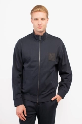 Bluza męska Armani Exchange 6DZMJJ ZJ4XZ granatowy