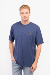 T-shirt męski Karl Lagerfeld 245M2110 niebieski