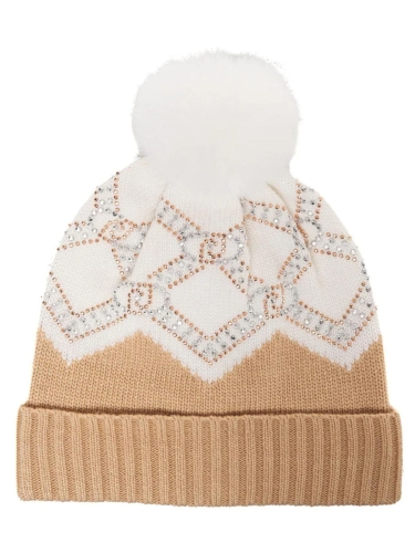 Czapka z daszkiem Liu Jo TF4297 MS55L C3482 karmelowy ecru