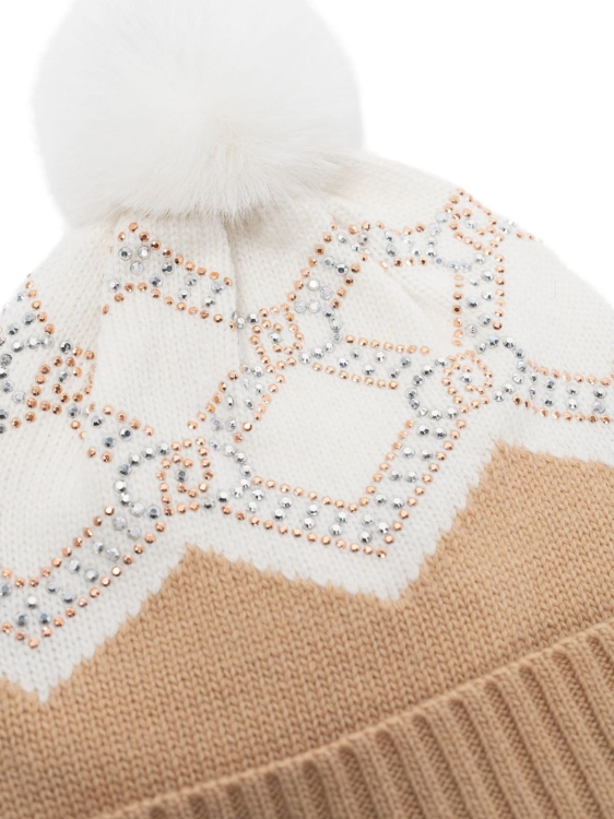 Czapka z daszkiem Liu Jo TF4297 MS55L C3482 karmelowy ecru