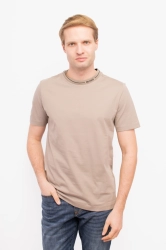 T-shirt męski BOSS 50512867 brązowy