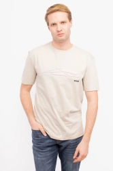 T-shirt męski BOSS 50506339 beżowy