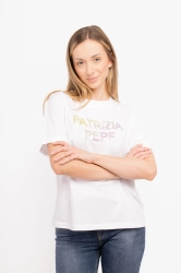 T-shirt damski Patrizia Pepe 2M4404 J240 biały