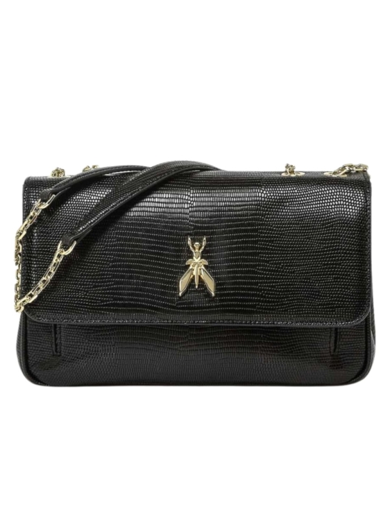 Torebka skórzana damska Patrizia Pepe 8B0228 L137 czarny