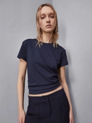 T-shirt damski Patrizia Pepe 8M1543 J111 granatowy