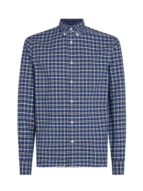 Koszula męska Tommy Hilfiger MW0MW37567 granatowy czarny