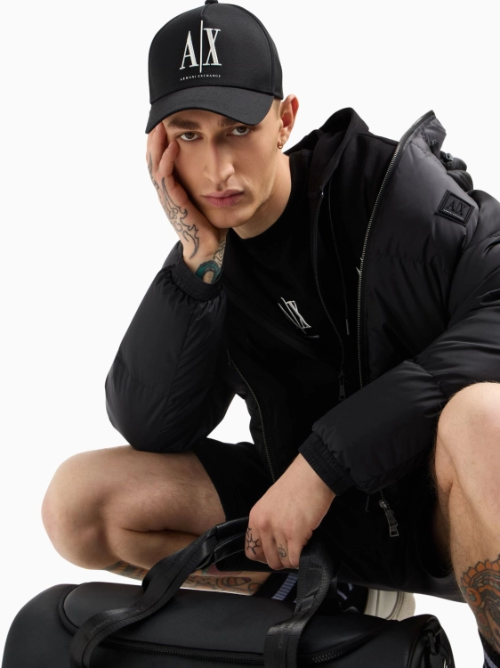 Spodenki męskie Armani Exchange XM000372 AF10818 czarny